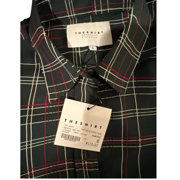 TUCKERNUCK The Shirt by Rochelle Behrens Signature Hunter Plaid Sz S - Picture 4 of 8